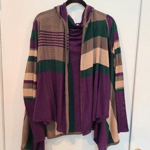 Hem & Thread Women's Hooded Open Cardigan